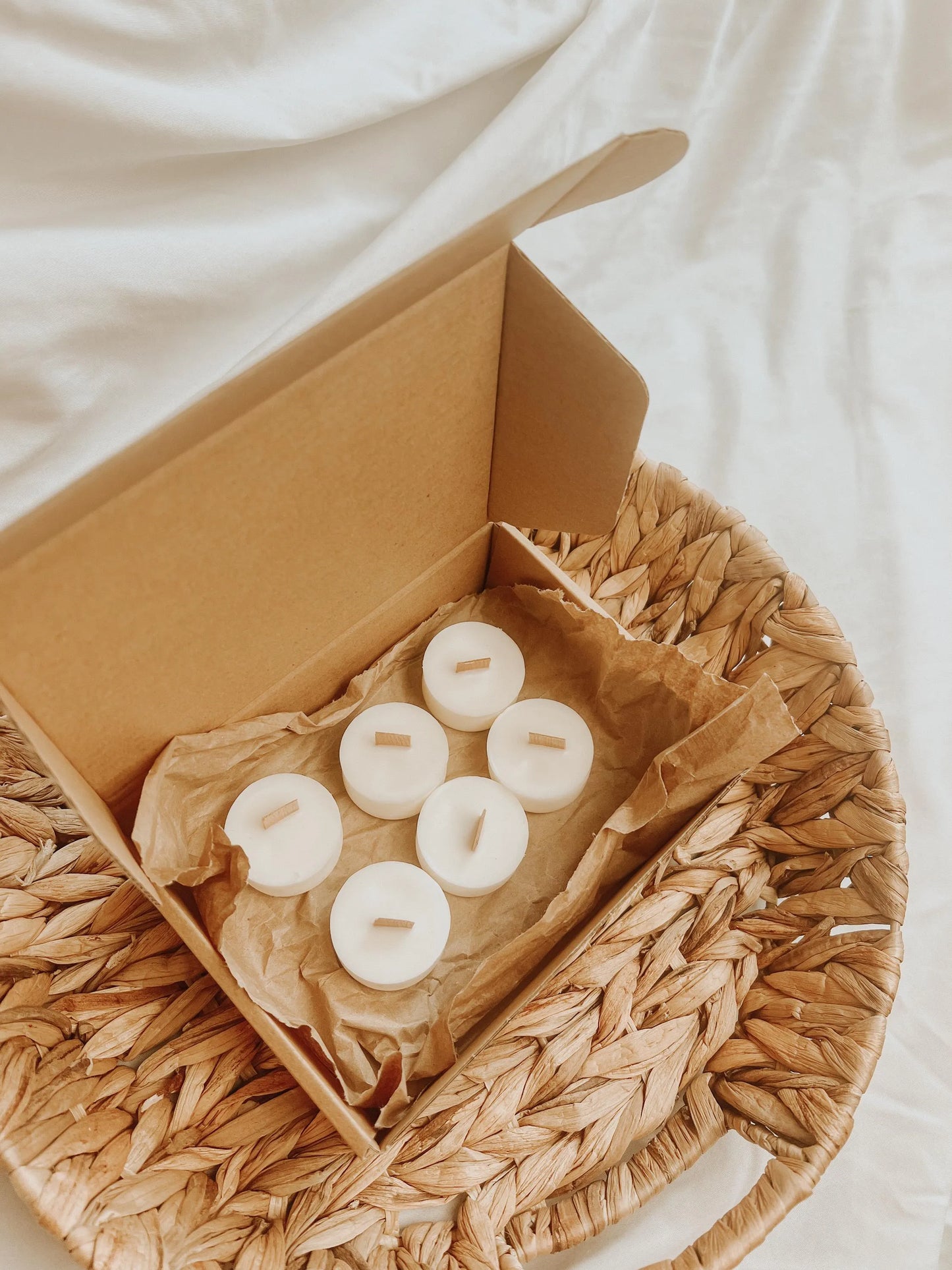 Eco Unscented Tealight Candles Set | Vegan | Cruelty-Free | Zero Waste | Biodegradable | Non-Toxic!!!!