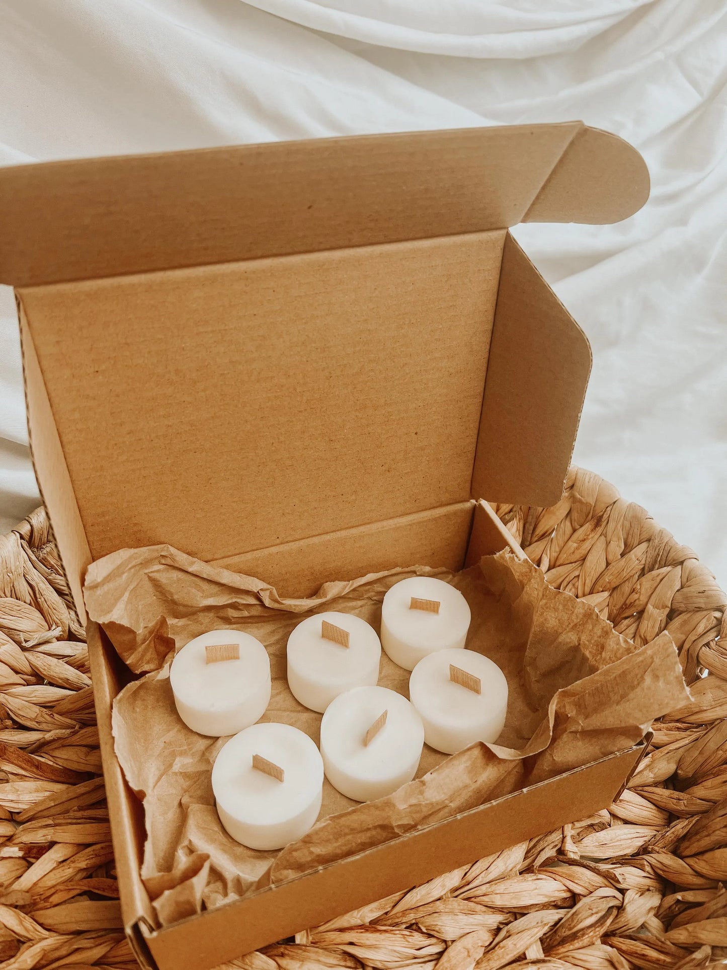 Eco Unscented Tealight Candles Set | Vegan | Cruelty-Free | Zero Waste | Biodegradable | Non-Toxic!!!!